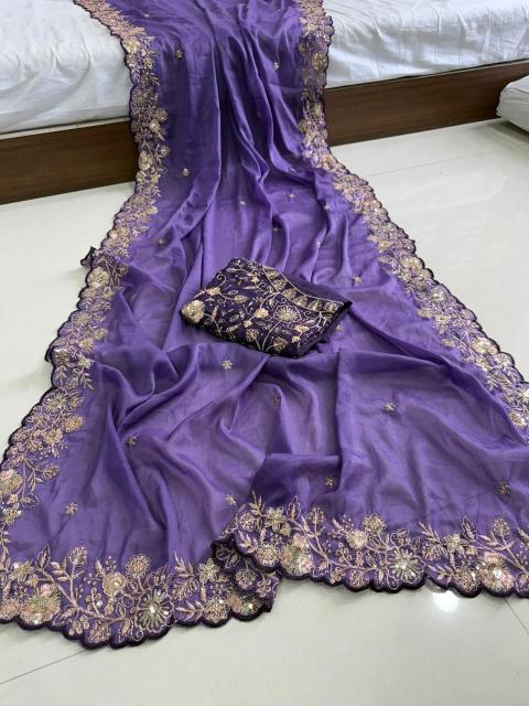Vastrangan gunjan saree fall wholesale price in surat